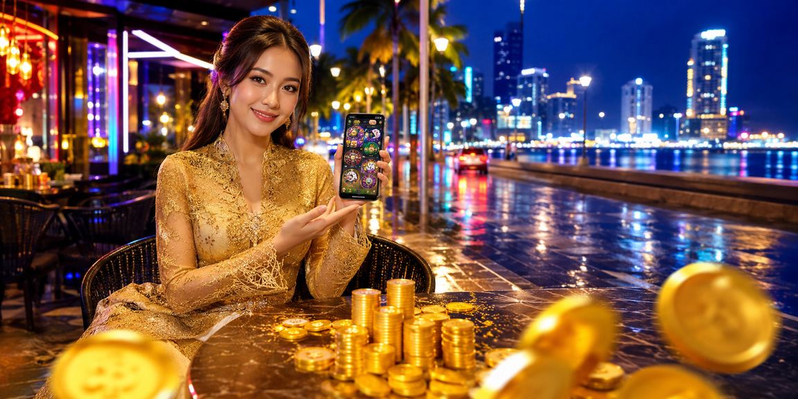 Pengguna wanita bertaruh sukan melalui telefon pintar di Penang